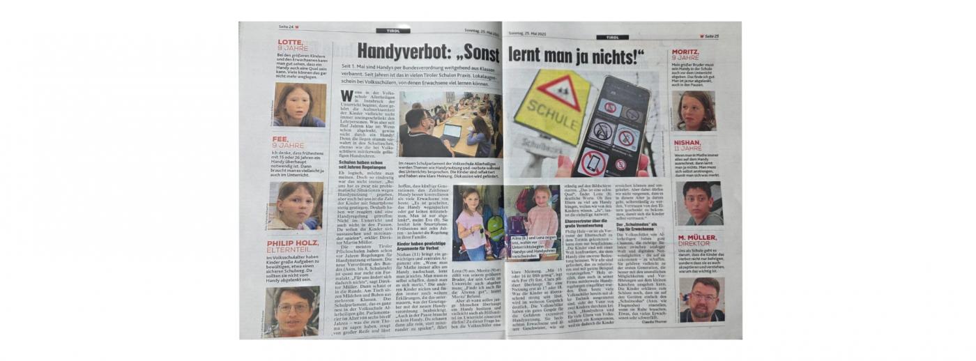 Marina Ploner Zeitungsbericht der Kronen Zeitung