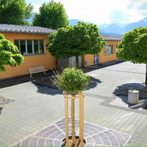 Der Pausenhof bietet viele Möglichkeiten