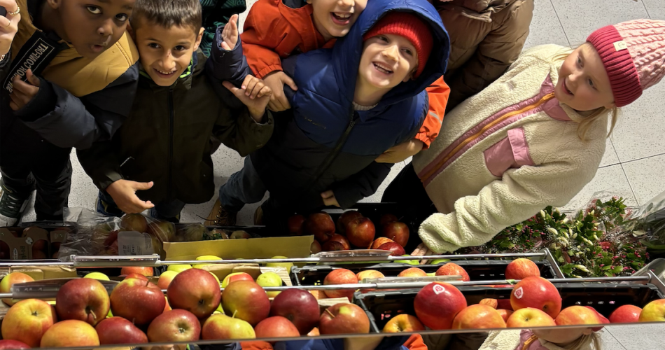 Die Klasse 1a beim Schmatzi-Projekt